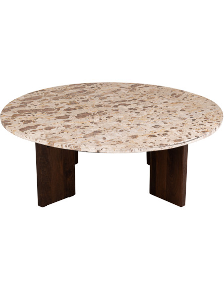TABL BAS MATHILDE MARB NAT/BEI (90x90x30cm) 