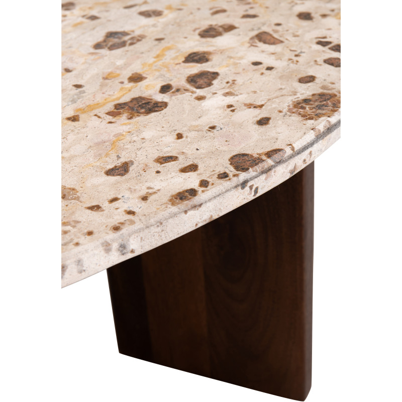 TABL BAS MATHILDE MARB NAT/BEI (90x90x30cm) 