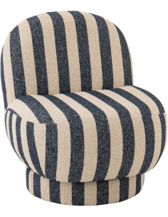 CHAISE LONGUE LIGN TISS BL/BLA (72x64x76cm) 