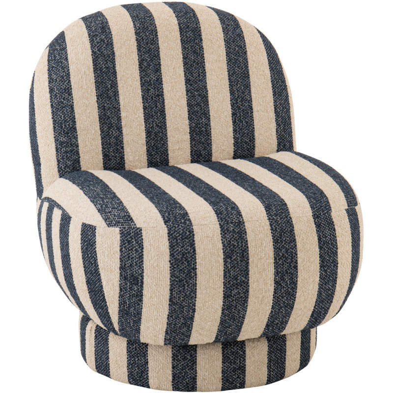 CHAISE LONGUE LIGN TISS BL/BLA (72x64x76cm) 