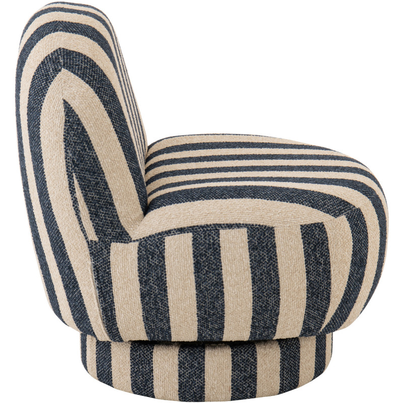 CHAISE LONGUE LIGN TISS BL/BLA (72x64x76cm) 