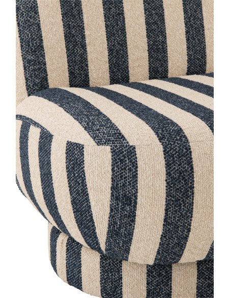 CHAISE LONGUE LIGN TISS BL/BLA (72x64x76cm) 