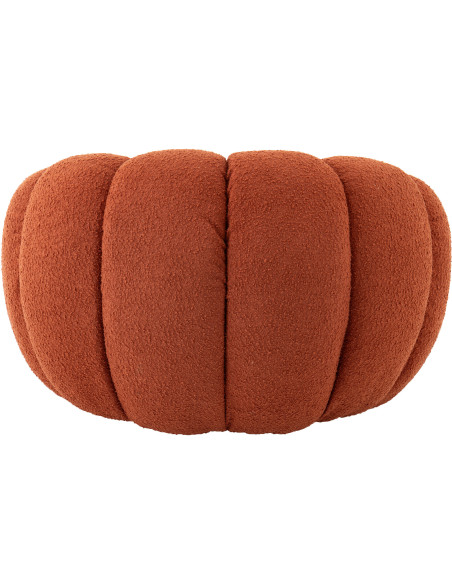 FAUTEUIL FLEUR MOUSSE ROUILLE (99,5x101x68cm) 