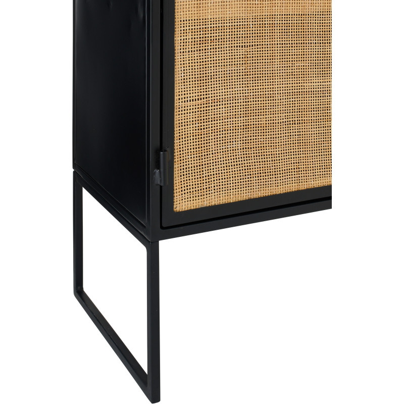 MEUB PANNEAU ROSEAU NOI/NAT (78,5x40x89cm) 