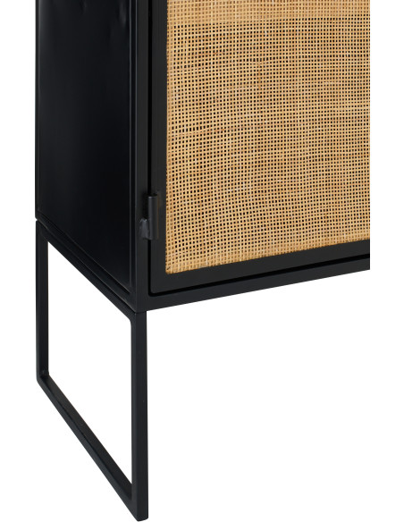 MEUB PANNEAU ROSEAU NOI/NAT (78,5x40x89cm) 