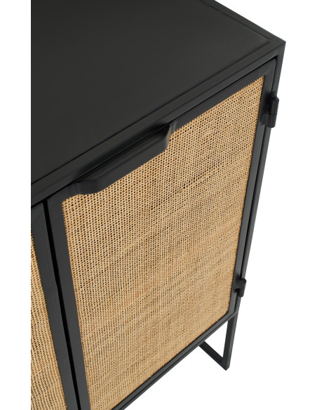 MEUB PANNEAU ROSEAU NOI/NAT (78,5x40x89cm) 