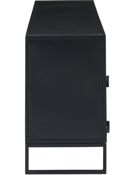 MEUB TV PANNEAU ROSEAU NOI/NAT (122x37x59cm) 