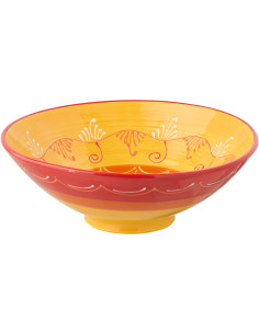 BOL LEBRILLO CÉRAMIQUE OR/ROU (40x40x15cm) 