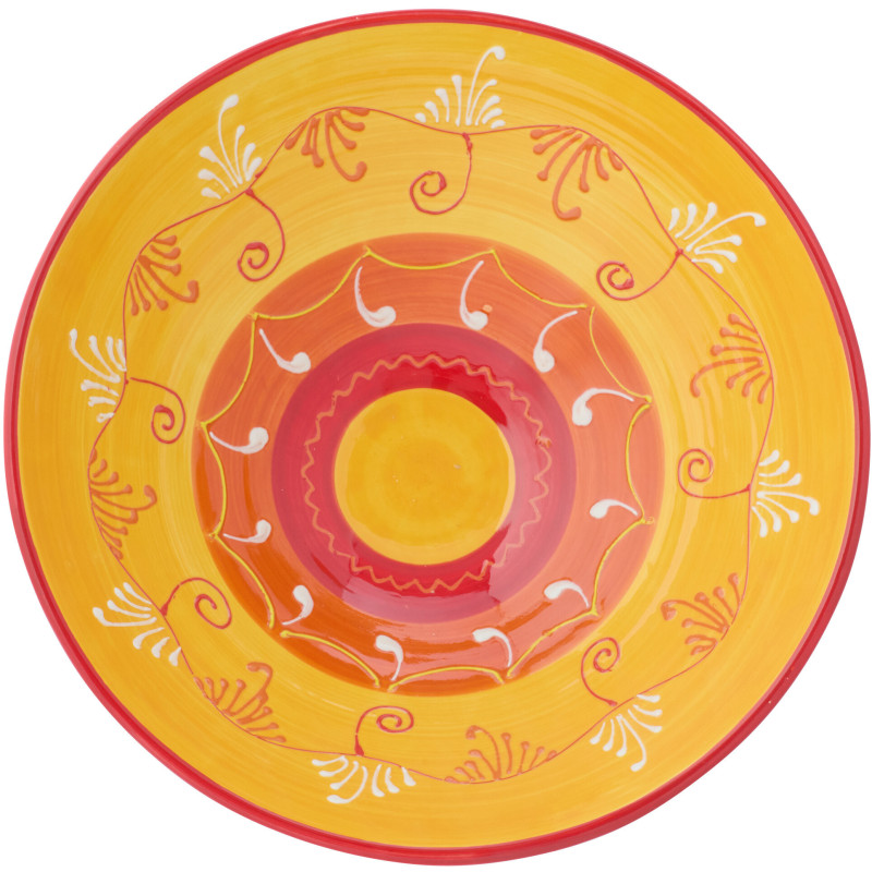 BOL LEBRILLO CÉRAMIQUE OR/ROU (40x40x15cm) 