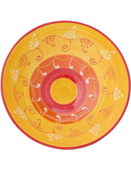 BOL LEBRILLO CÉRAMIQUE OR/ROU (40x40x15cm) 