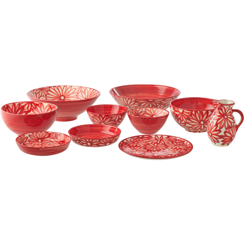 BOL LEBRILLO+FLRS ROU ASS2 (40x40x15cm) 