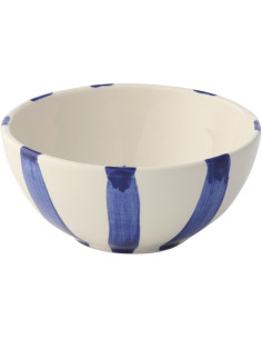 BOL POISSON LIGNÉ CÉRAM BL S (14x14x6,5cm) 