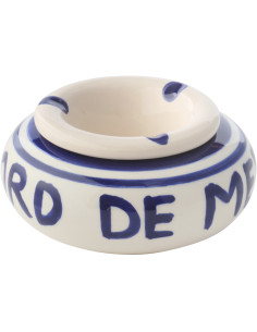 CENDRIER CÉRAMIQUE BL S (11x11x5cm) 