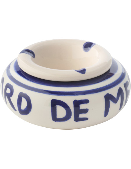 CENDRIER CÉRAMIQUE BL S (11x11x5cm) 