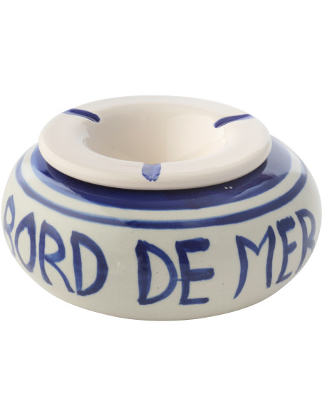 CENDRIER CÉRAMIQUE BL L (14x14x7cm) 