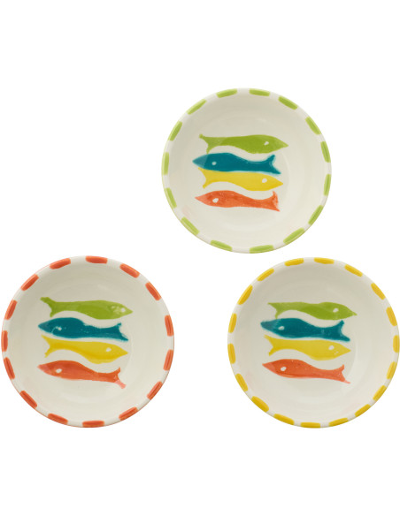 BOL POISSON CÉRAM MIX S ASS3 (14x14x6cm) 