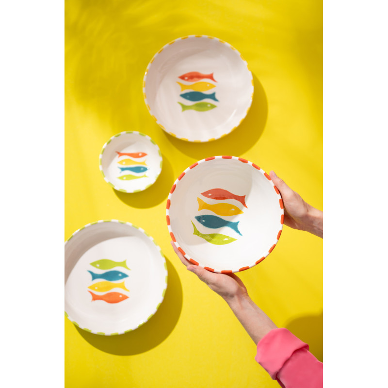 BOL POISSON CÉRAM MIX M ASS3 (22x22x10cm) 