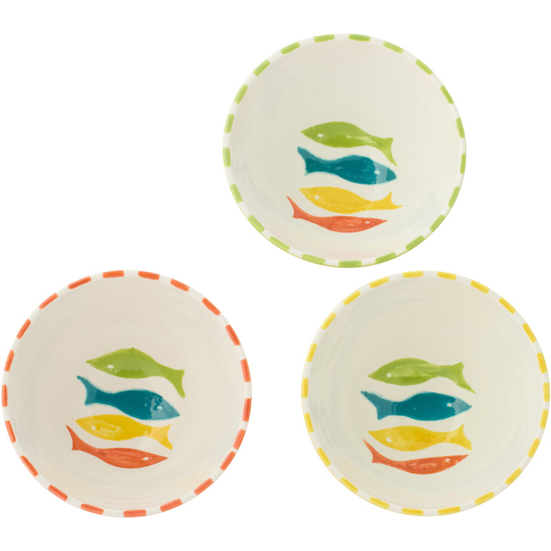 BOL POISSON CÉRAM MIX M ASS3 (22x22x10cm) 