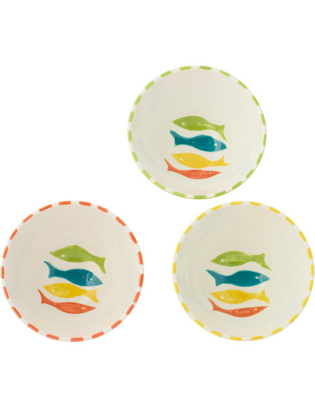 BOL POISSON CÉRAM MIX M ASS3 (22x22x10cm) 