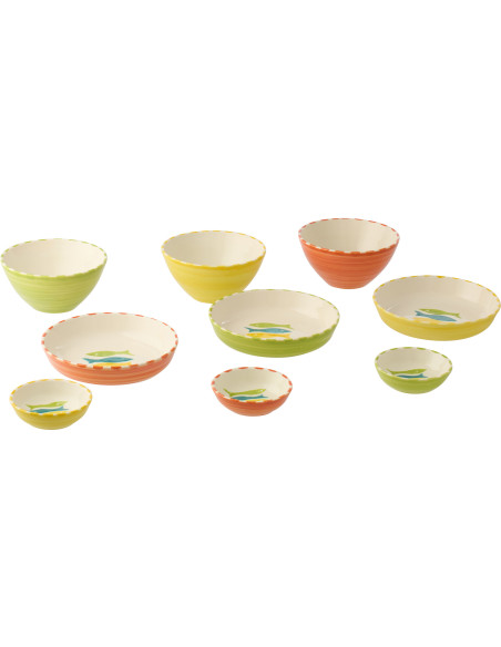 BOL POISSON CÉRAM MIX M ASS3 (22x22x10cm) 