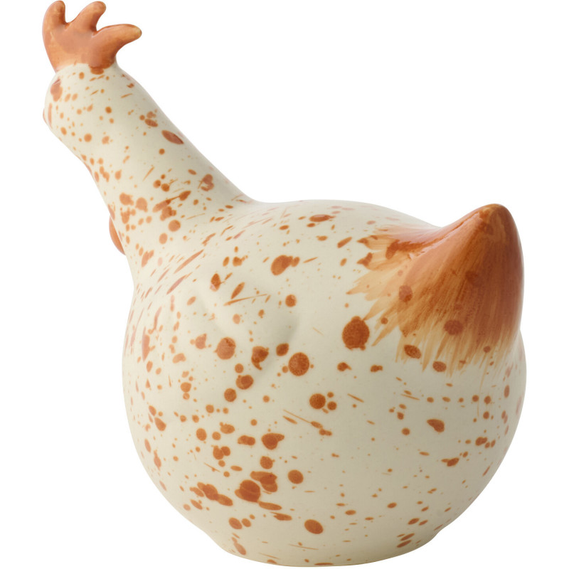 POULET CÉRAMIQUE BLA/MAR M (23x15x18cm) 