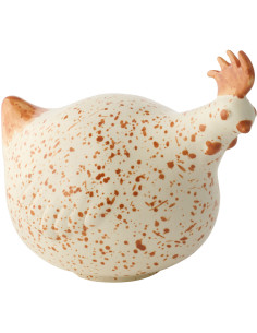 POULET CÉRAMIQUE BLA/MAR L (32x21x16cm) 