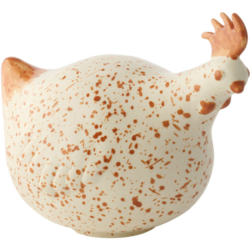 POULET CÉRAMIQUE BLA/MAR L (32x21x16cm) 