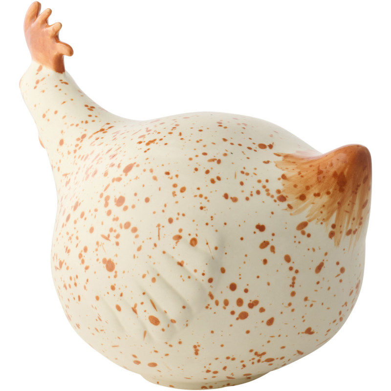 POULET CÉRAMIQUE BLA/MAR L (32x21x16cm) 