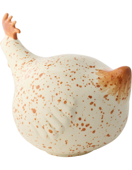 POULET CÉRAMIQUE BLA/MAR L (32x21x16cm) 