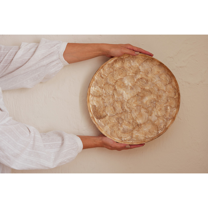 PLAT DECO COQUIL MAR L (33x33x3cm) 