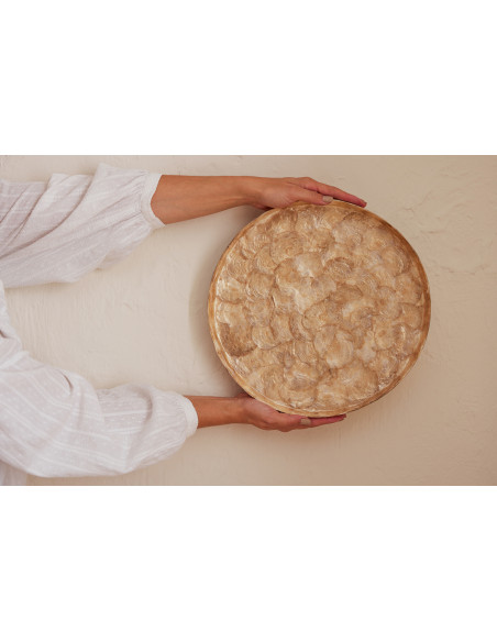 PLAT DECO COQUIL MAR L (33x33x3cm) 