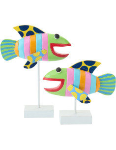 S/2 POISSON UMI ALBA MIX S (27x6x34cm) 