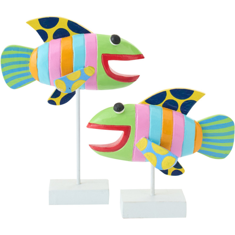 S/2 POISSON UMI ALBA MIX S (27x6x34cm) 