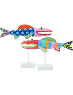 S/2 POISSON UMI ALBA MIX M (46x7x37cm) 