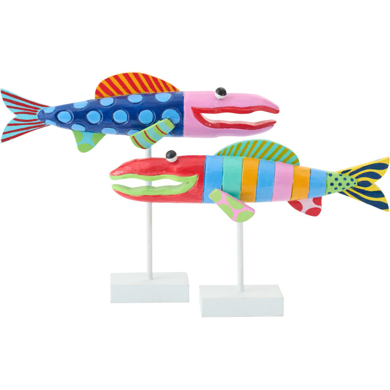S/2 POISSON UMI ALBA MIX M (46x7x37cm) 