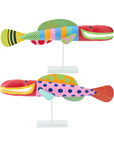 S/2 POISSON UMI ALBA MIX L (99x11x45cm) 