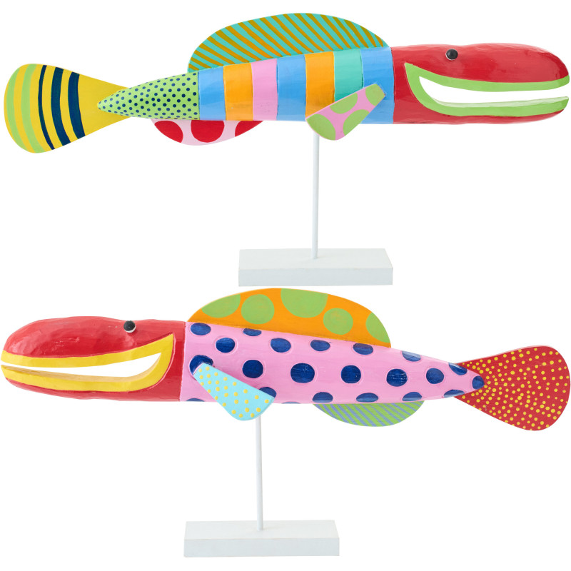 S/2 POISSON UMI ALBA MIX L (99x11x45cm) 