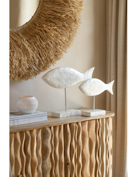 POISSON COQUILLAGE ALBA BLA S (20x8x28cm) 