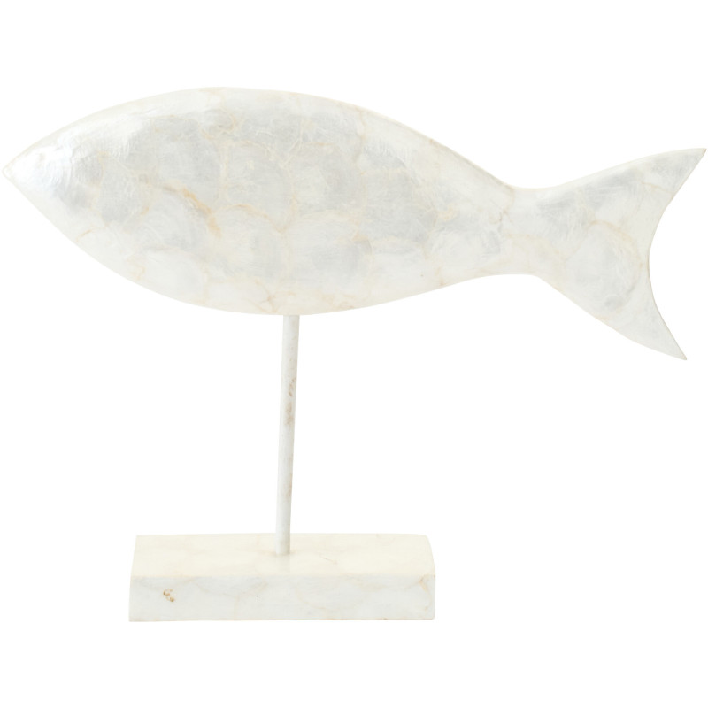 POISSON COQUILLAGE ALBA BLA L (20x8x38cm) 