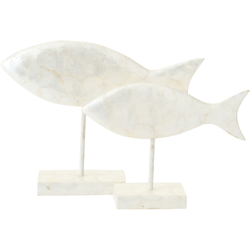 POISSON COQUILLAGE ALBA BLA L (20x8x38cm) 