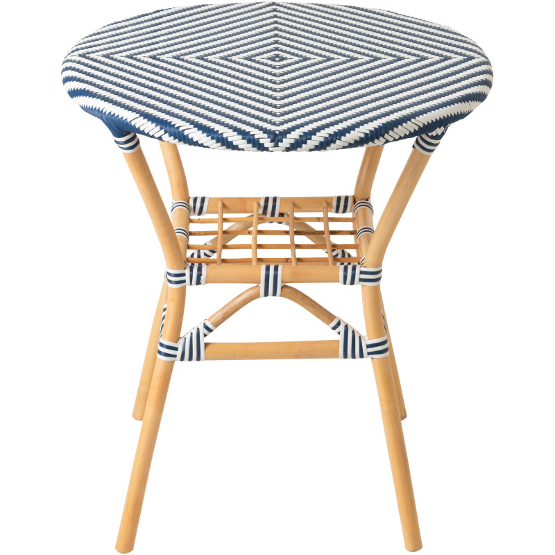 TAB MANG GEO RND ROT BL/BLA (70x70x75cm) 