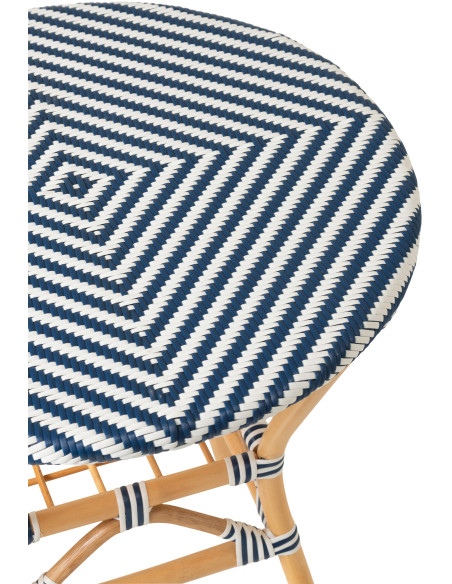 TAB MANG GEO RND ROT BL/BLA (70x70x75cm) 