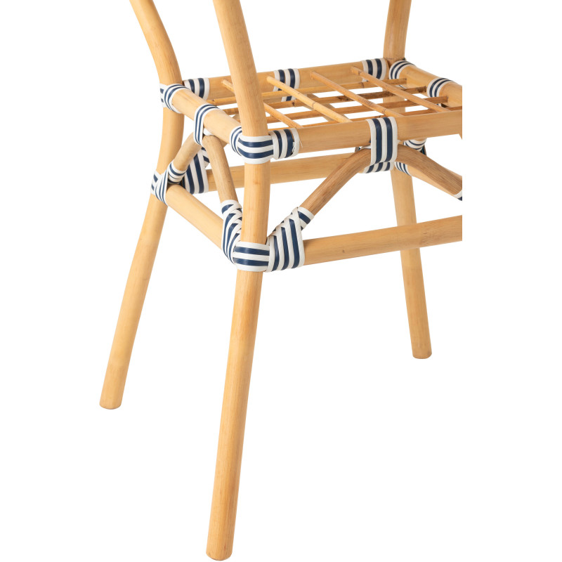 TAB MANG GEO RND ROT BL/BLA (70x70x75cm) 