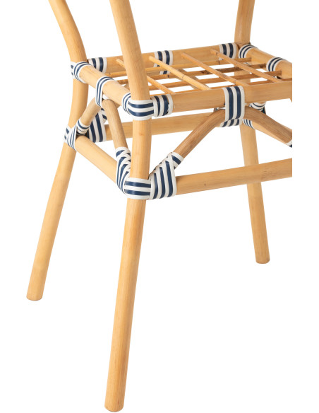 TAB MANG GEO RND ROT BL/BLA (70x70x75cm) 