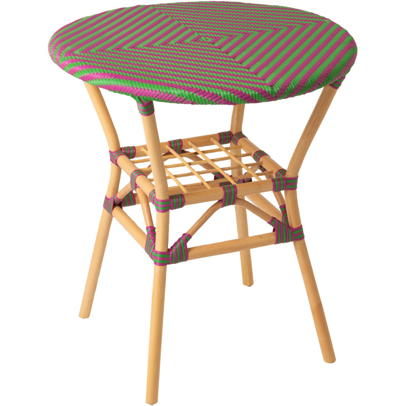 TABLE À MANGER GEO ROT ROS/VRT (70x70x75cm) 