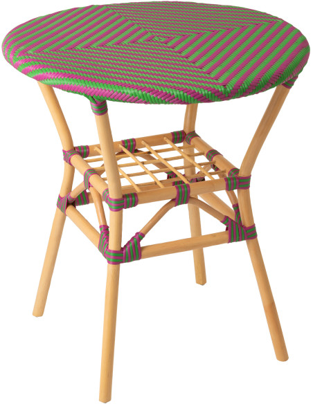 TABLE À MANGER GEO ROT ROS/VRT (70x70x75cm) 