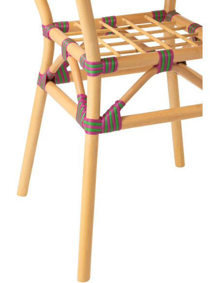 TABLE À MANGER GEO ROT ROS/VRT (70x70x75cm) 