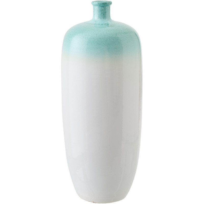 VASE CÉRAMIQUE MNT/BLA S (21x21x50cm) 