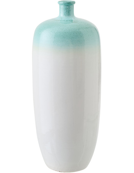 VASE CÉRAMIQUE MNT/BLA S (21x21x50cm) 