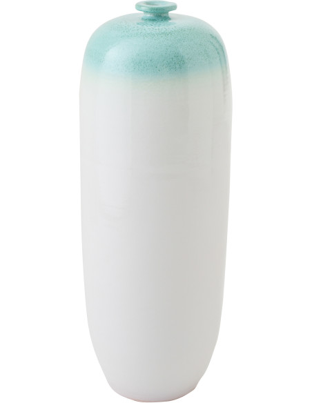 VASE CÉRAMIQUE MNT/BLA M (26x26x70cm) 